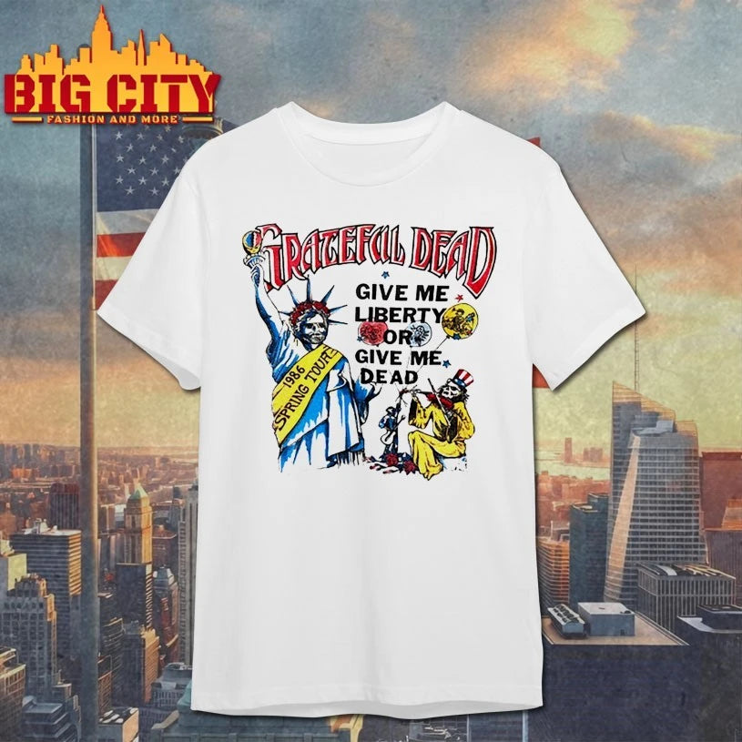 Grateful Dead 1986 Spring Tour Give me Liberty or Give me Dead Lot shirts
