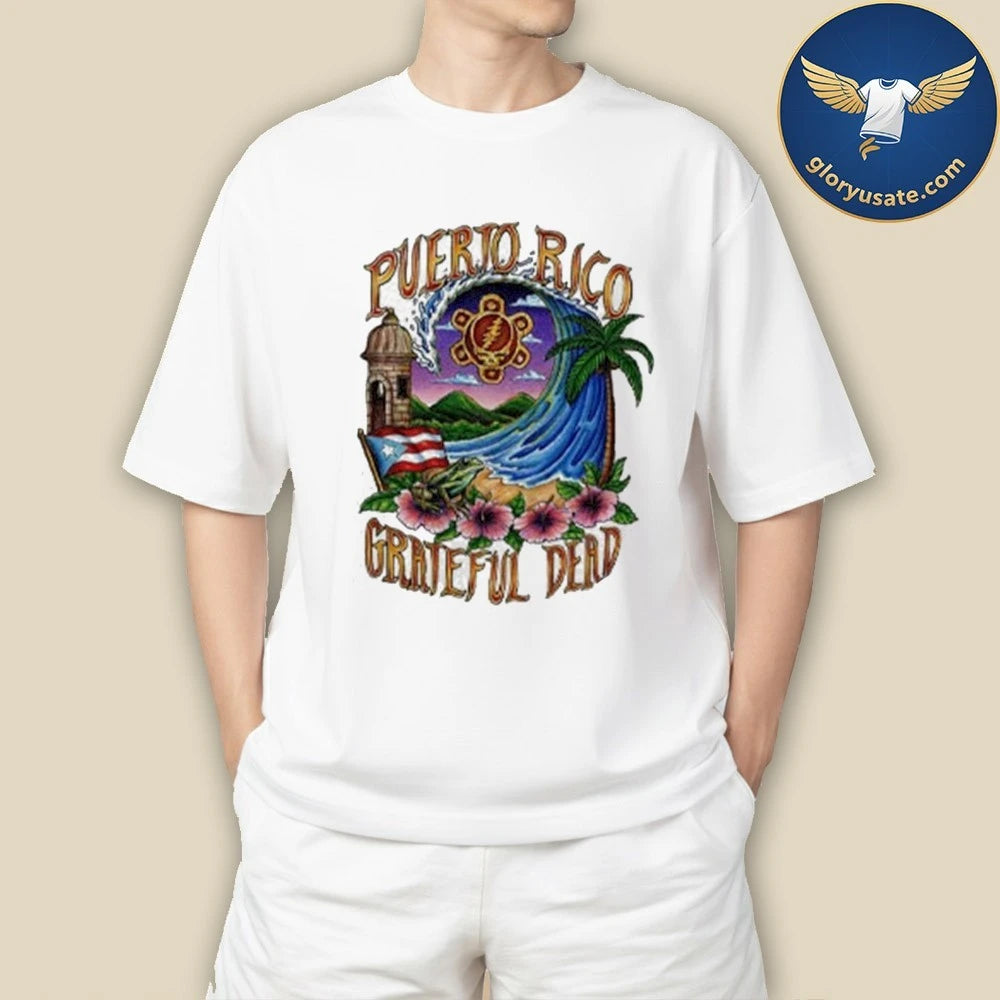 Grateful Dead Puerto Rico United States of Dead T-Shirt