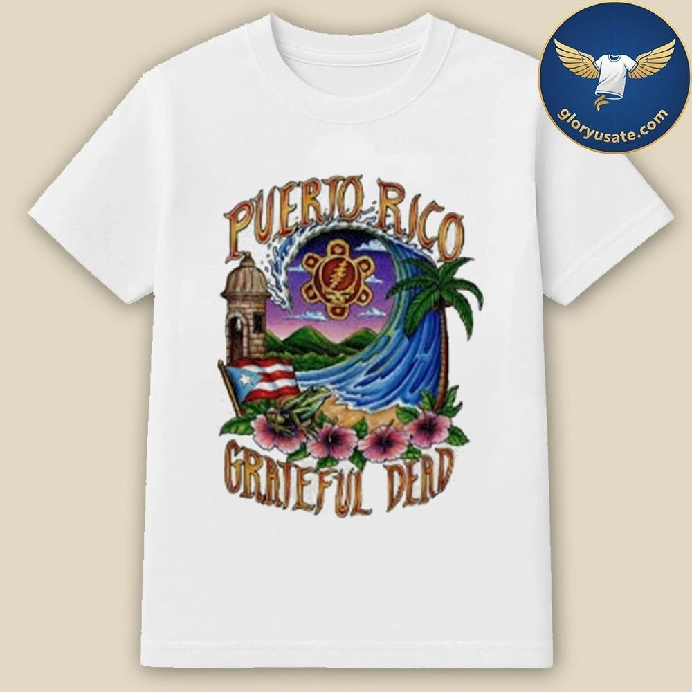 Grateful Dead Puerto Rico United States of Dead T-Shirt