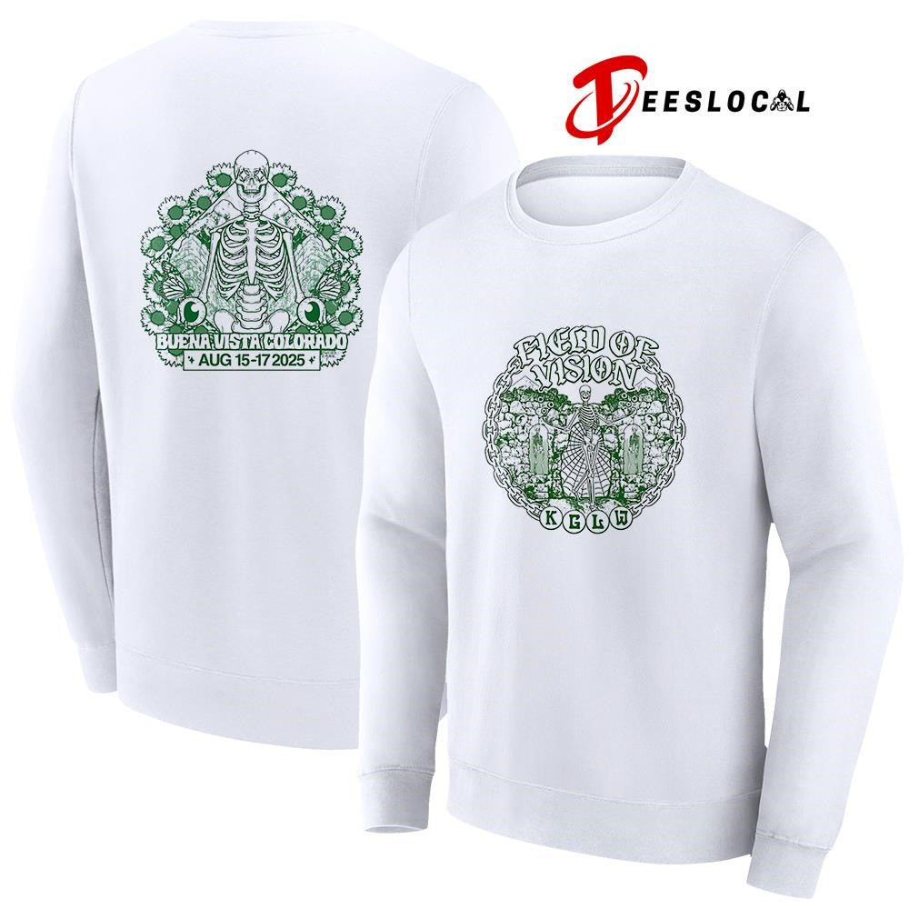 Grateful Dead field of vision buena vista Colorado skeleton shirt