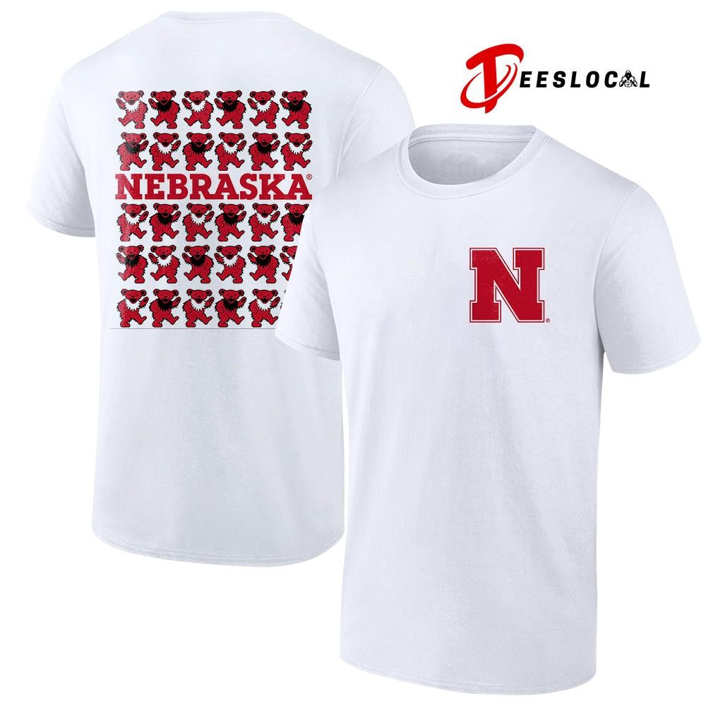 Grateful Dead x Nebraska Cornhuskers bears mascot shirt