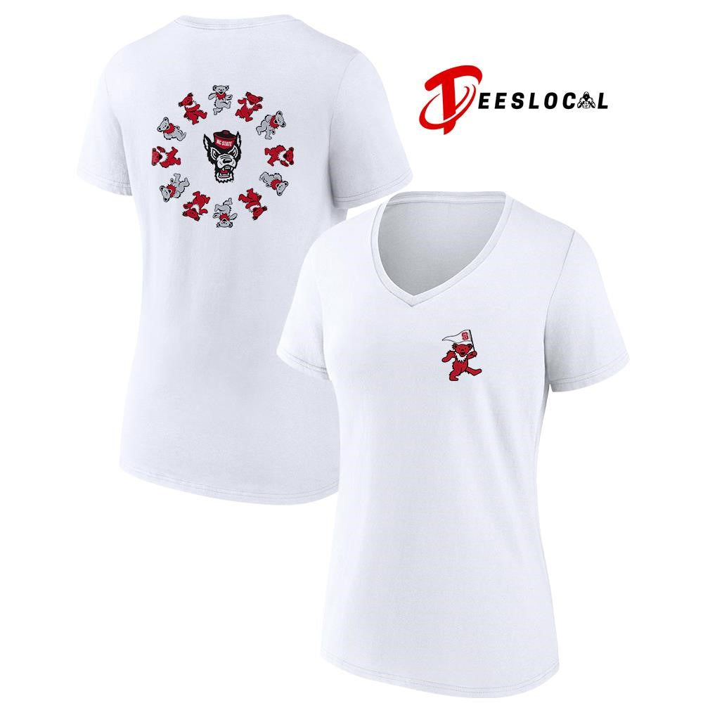 Grateful Dead x North Carolina State Wolfpack bears circle shirt
