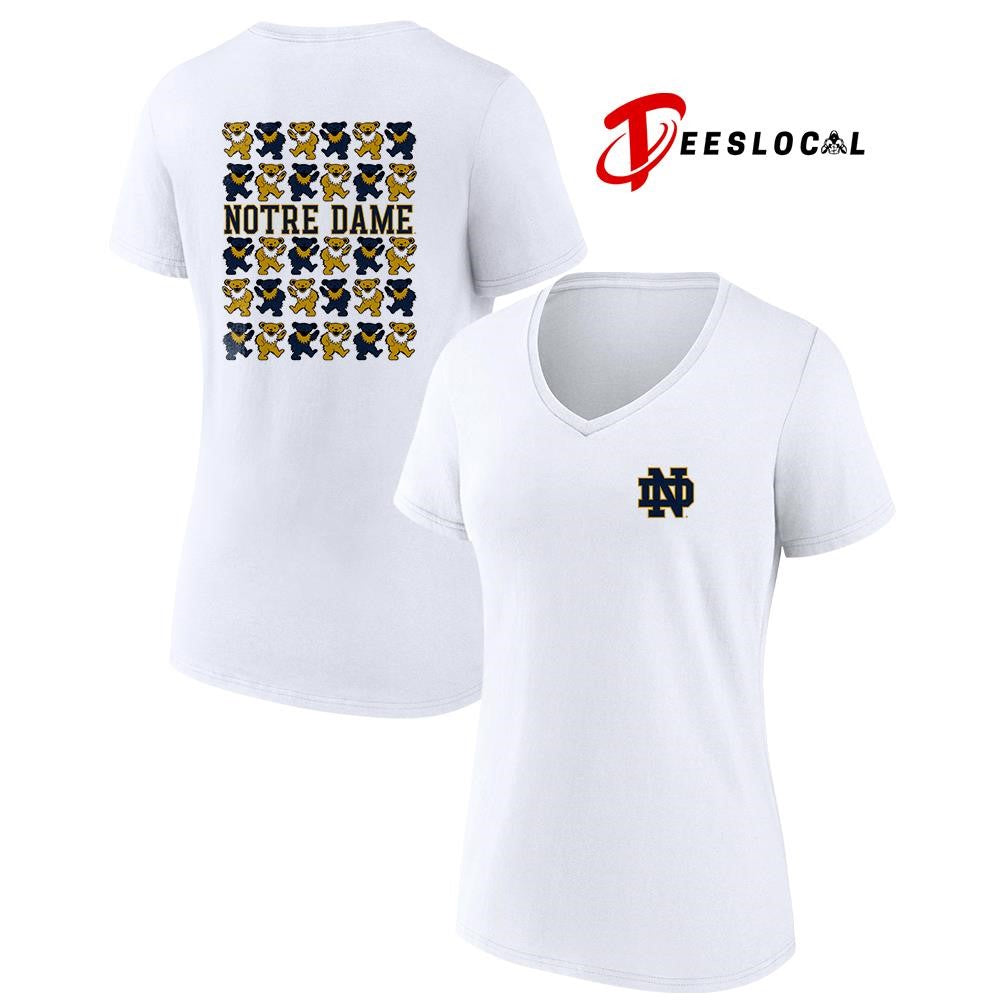 Grateful Dead x Notre Dame Fighting Irish bears mascot shirt