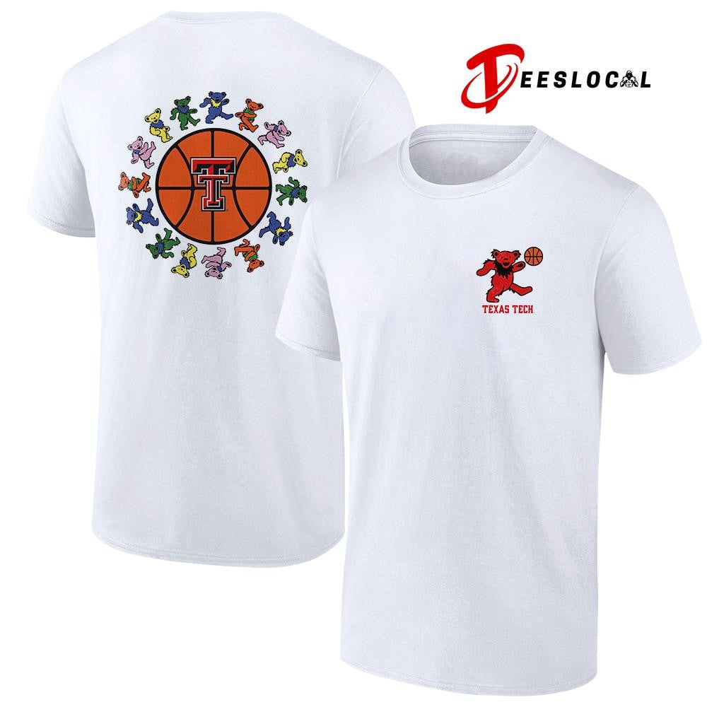 Grateful Dead x Texas Tech Red Raiders bears circle basketball shirt