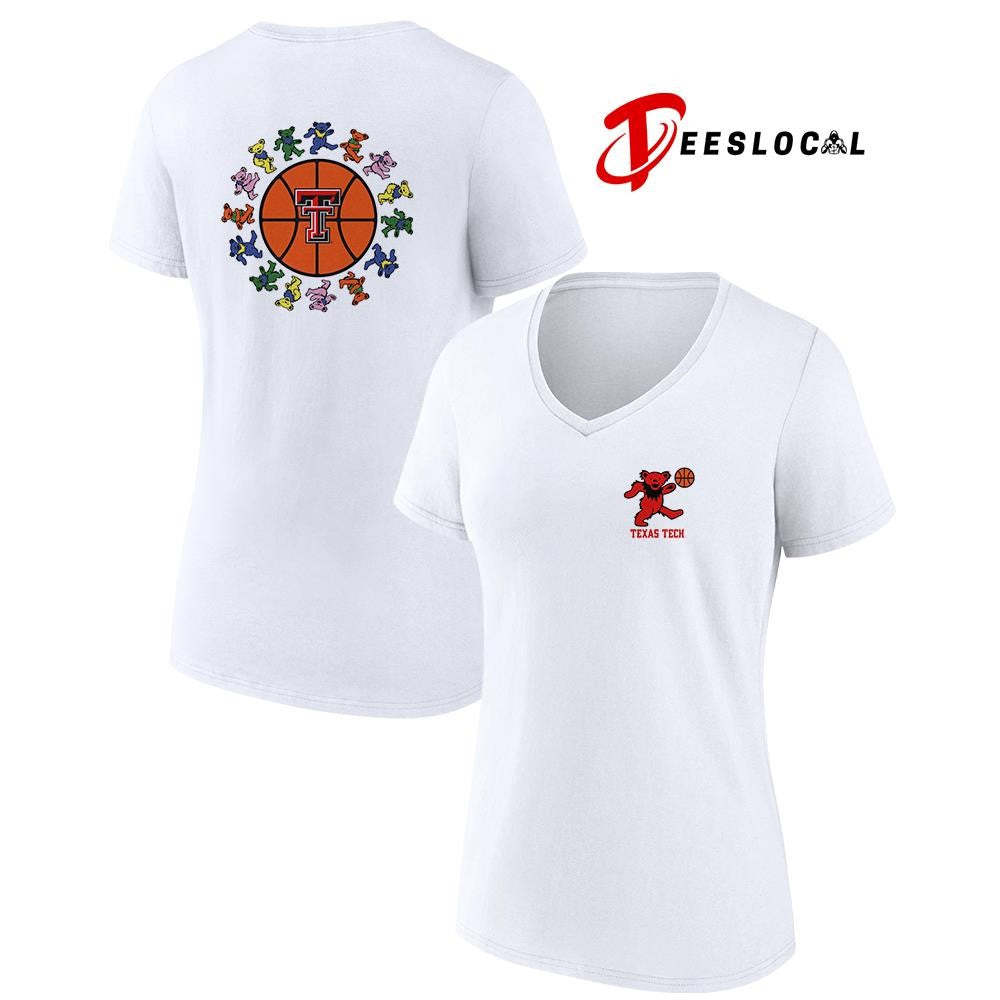 Grateful Dead x Texas Tech Red Raiders bears circle basketball shirt