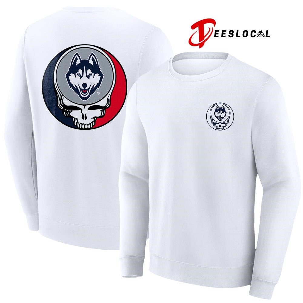 Grateful Dead x Ucon Huskies logo parody shirt