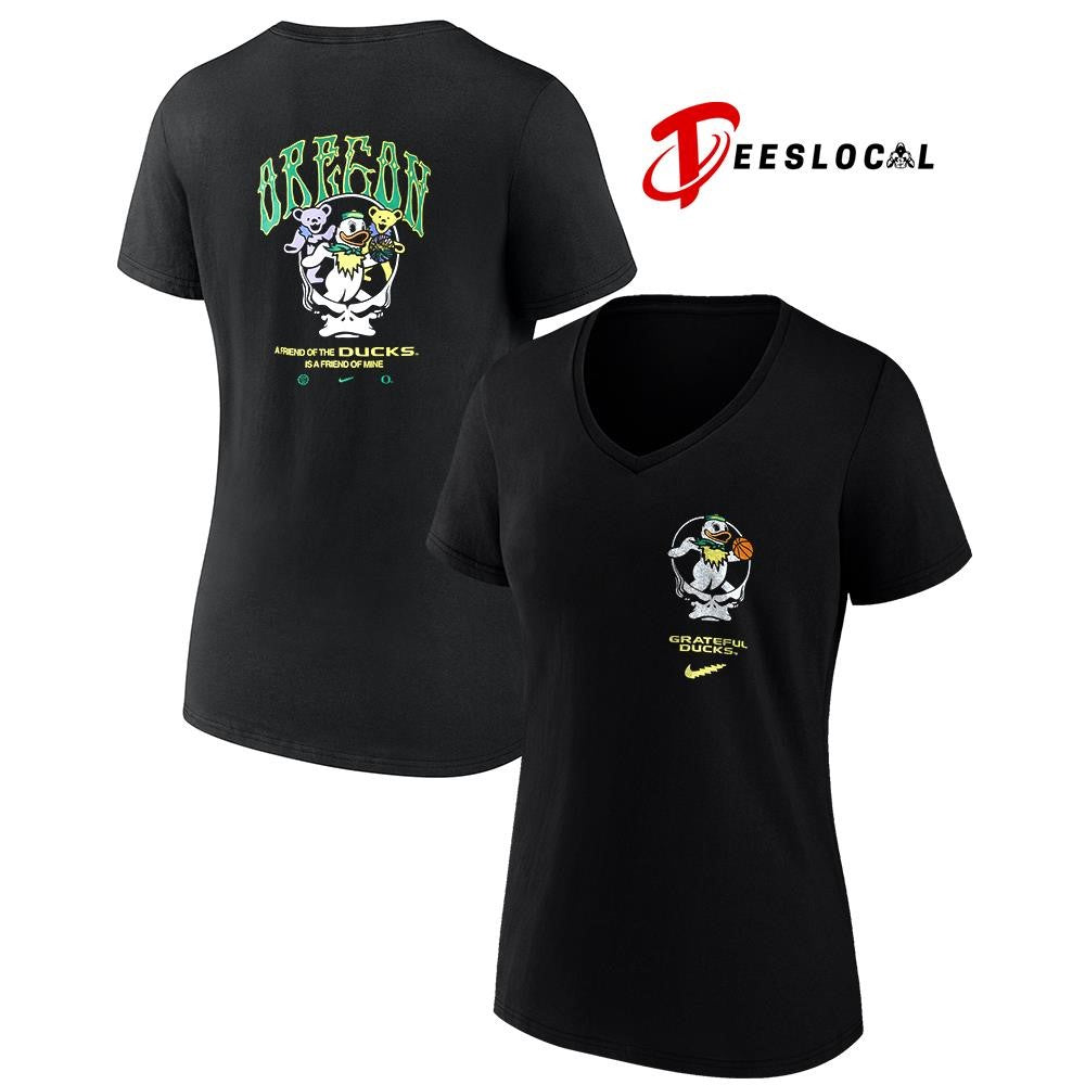 Grateful Dead x University of Oregon a friend of the Ducks is a friend of mine mascots shirt