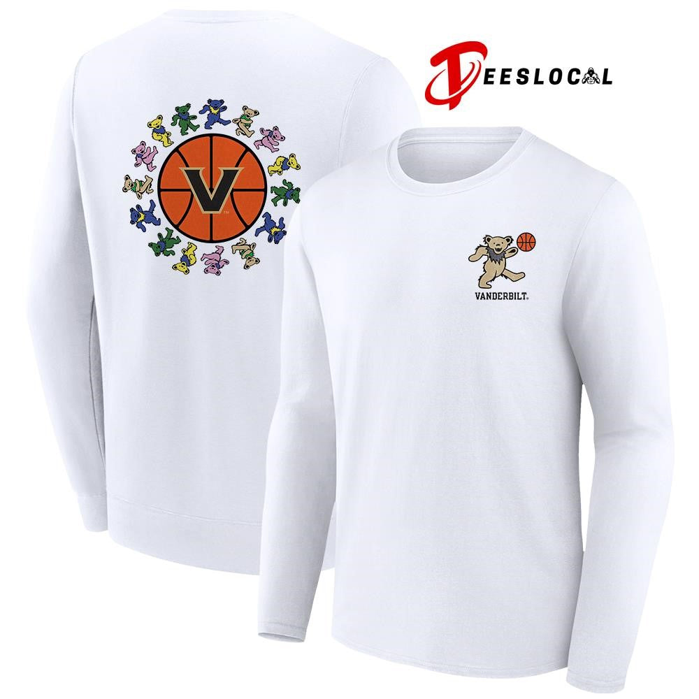 Grateful Dead x Vanderbilt Commodores bears circle basketball shirt