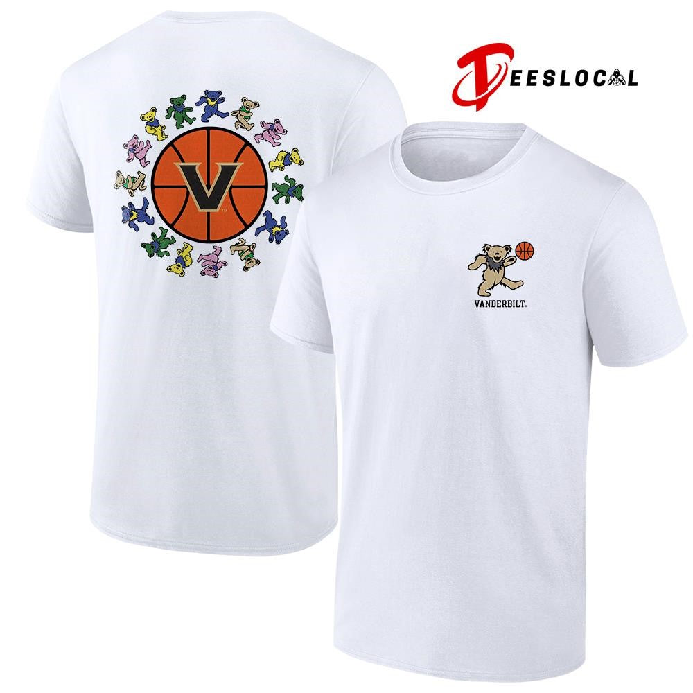 Grateful Dead x Vanderbilt Commodores bears circle basketball shirt
