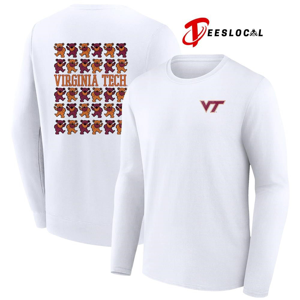 Grateful Dead x Virginia Tech Hokies bears mascot shirt