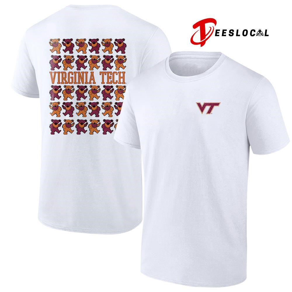 Grateful Dead x Virginia Tech Hokies bears mascot shirt