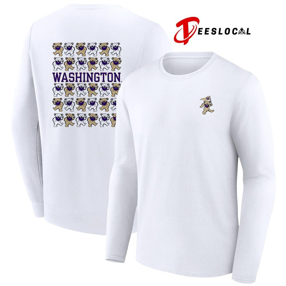 Grateful Dead x Washington Huskies bears mascot shirt