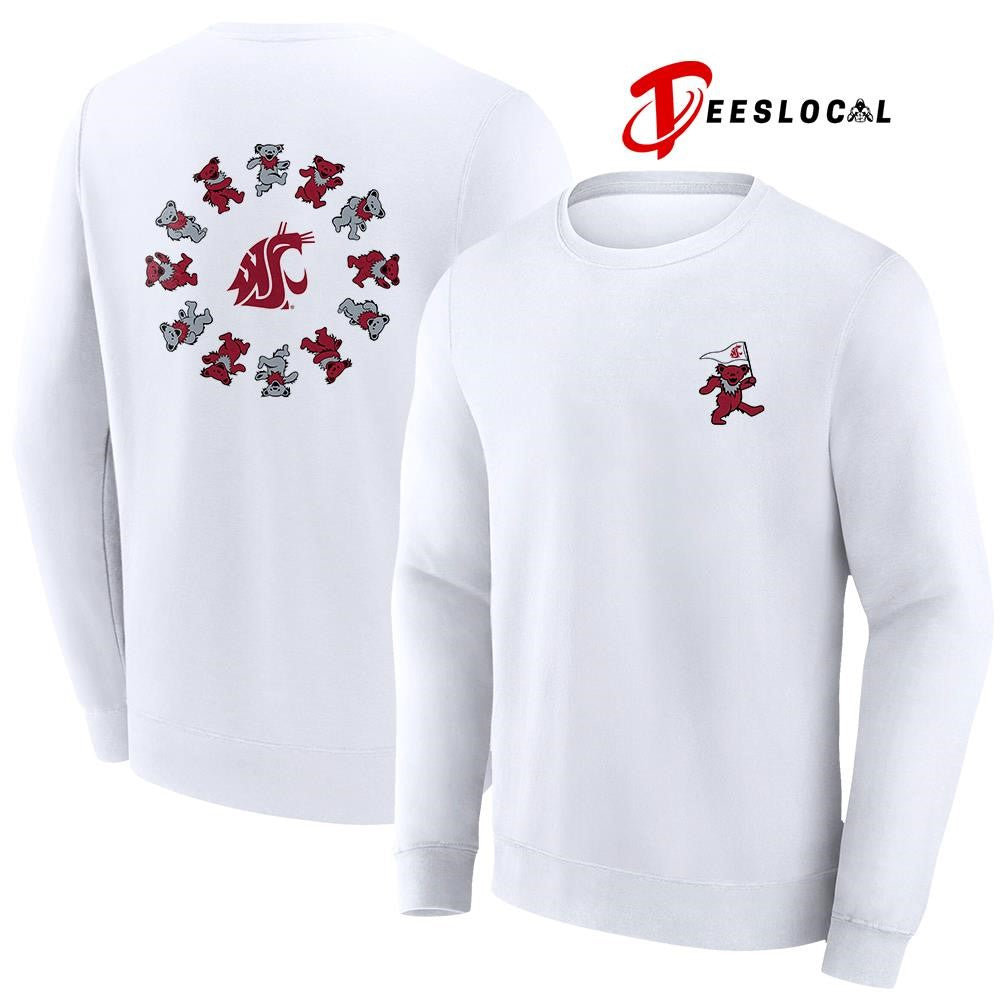 Grateful Dead x Washington State Cougars bears circle shirt