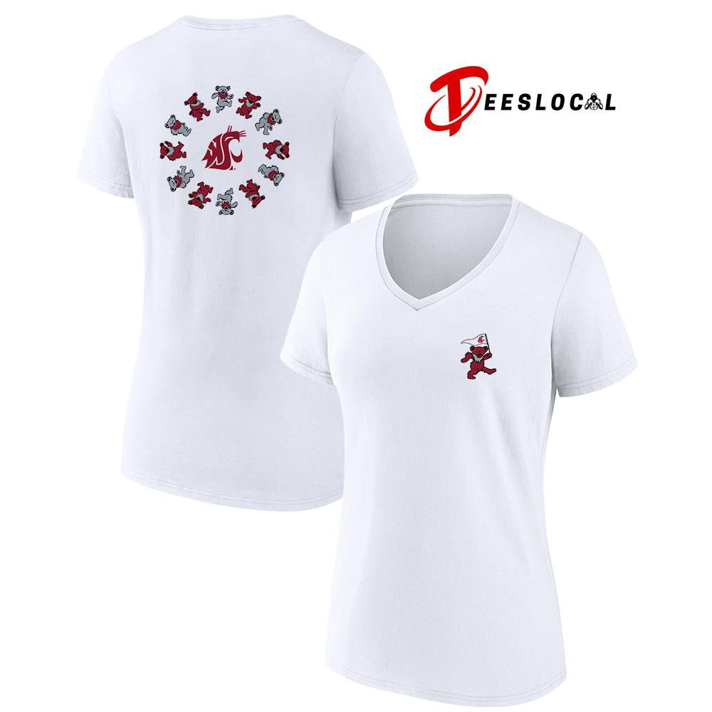Grateful Dead x Washington State Cougars bears circle shirt