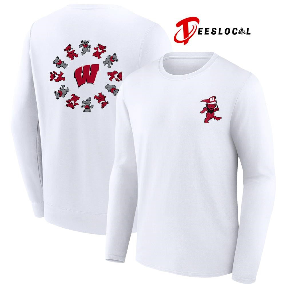 Grateful Dead x Wisconsin Badgers bears circle shirt