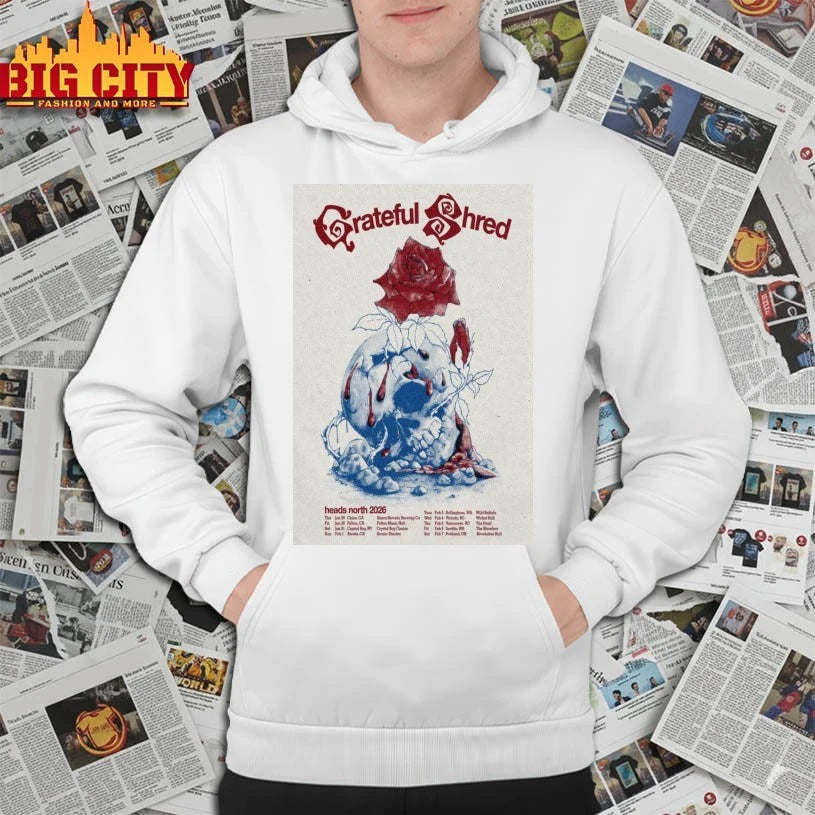 Grateful Shred Head North Tour 2026 Poster shirt