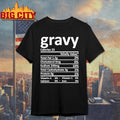Gravy Thanksgiving Food Nutrition Facts Shirt