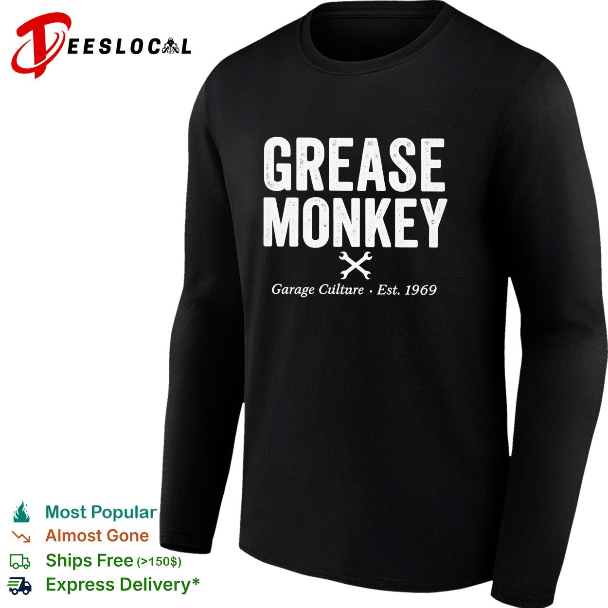 Grease monkey garage culture 1969 shirt