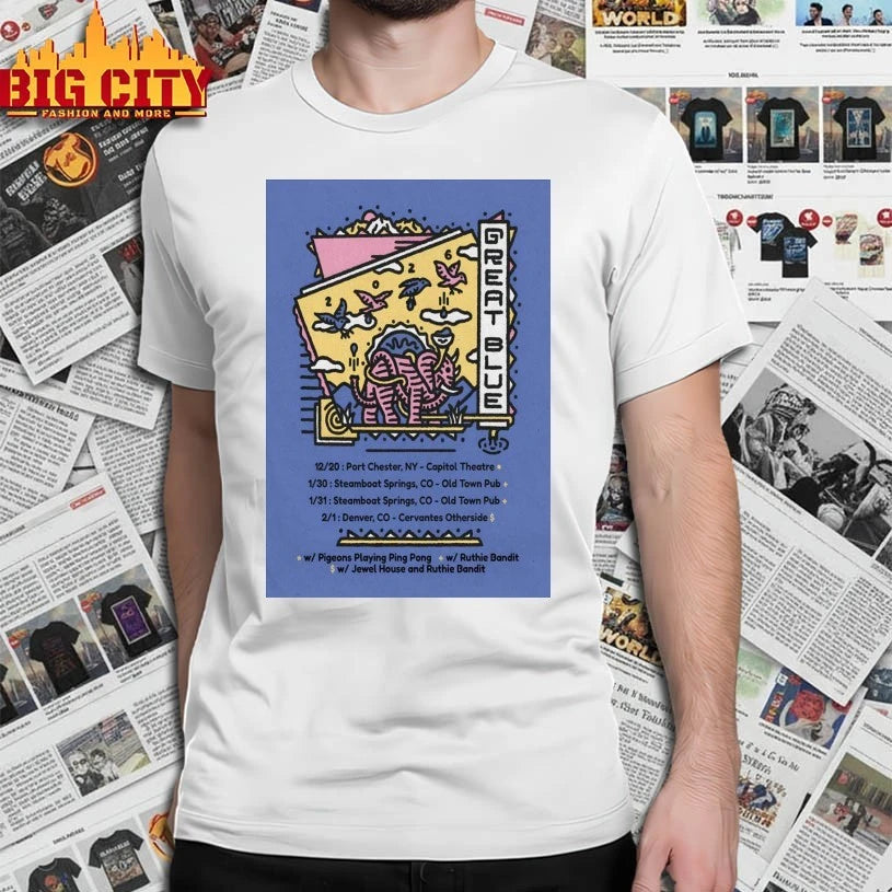 Great Blue Colorado Tour 2025-2026 Poster shirt