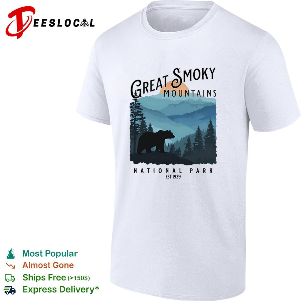 Great Smoky bear mountains national park est 1939 shirt