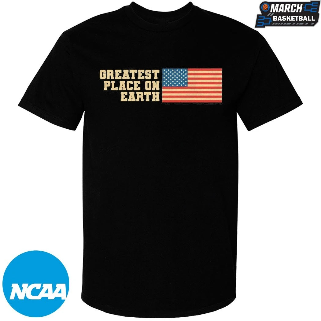 Greatest Place On Earth American Flag T-Shirts