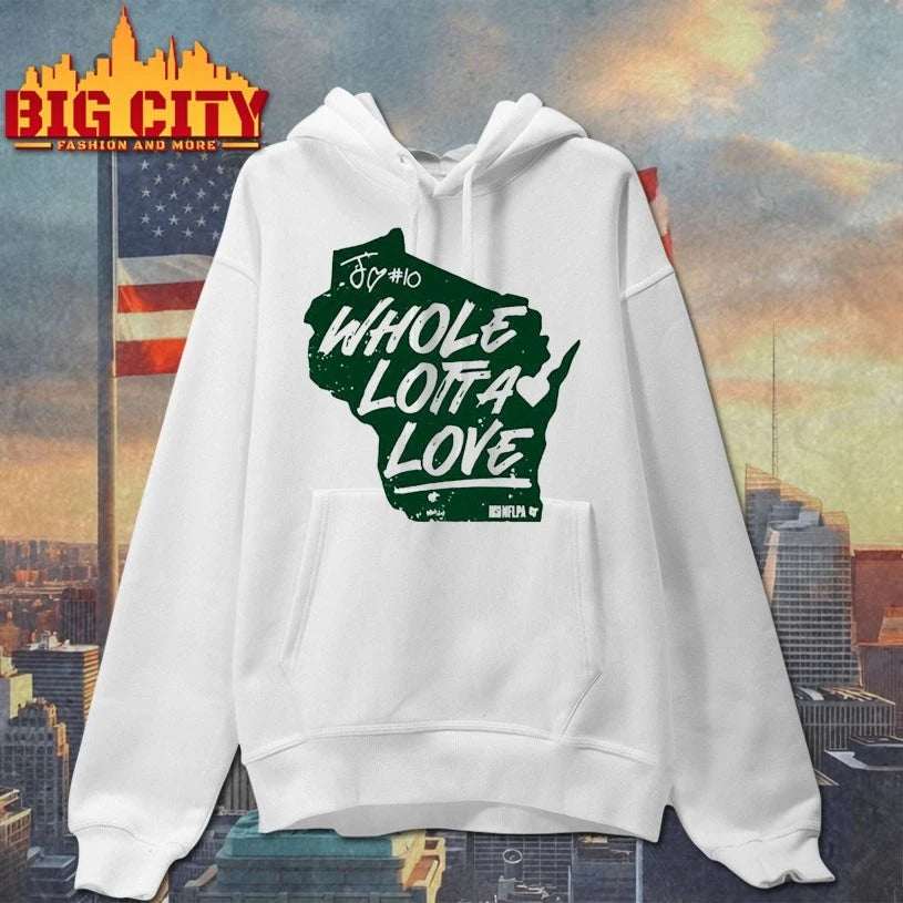 Green Bay Football PackersJordan Love Whole Lotta Love Shirt