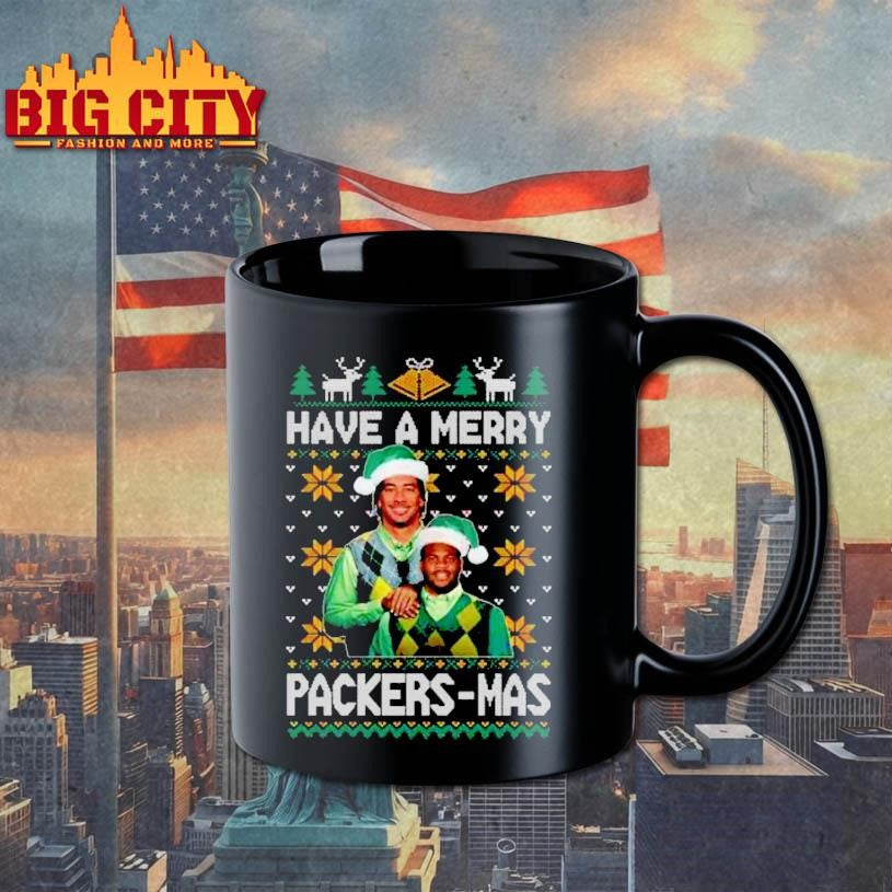 Green Bay Packers Aaron Rodgers &amp; Davante Adams HAVE A MERRY PACKERS-MAS Shirt