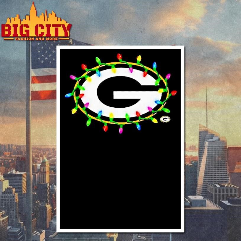 Green Bay Packers Logo Holiday Lights Shirt