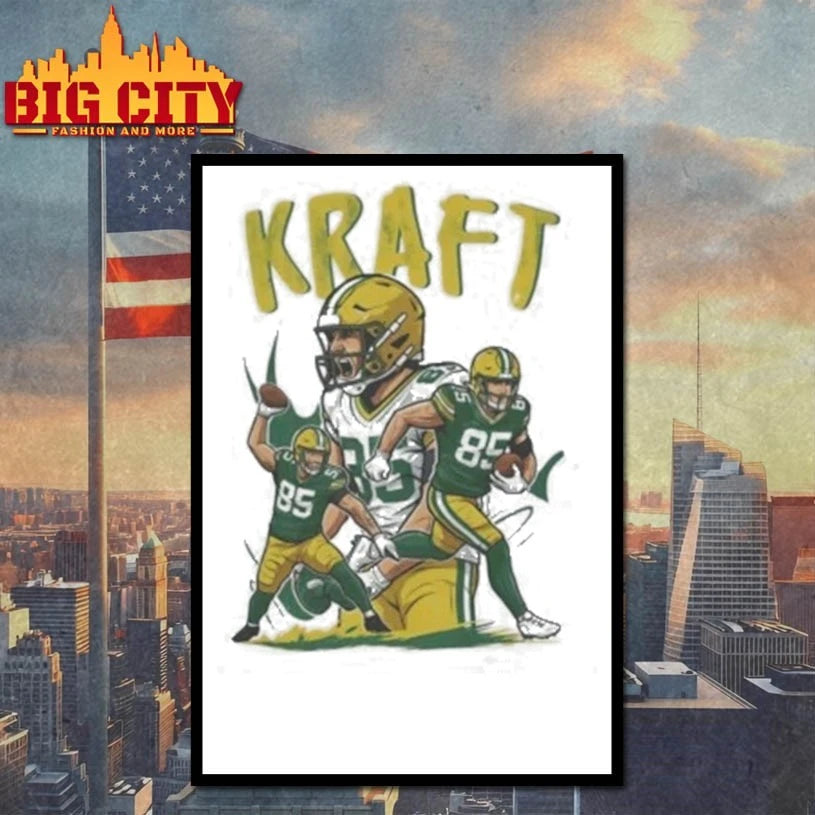 Green Bay Packers Tucker Kraft Graphics shirt