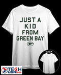Green Bay Packers just a kid from Green Bay shirt