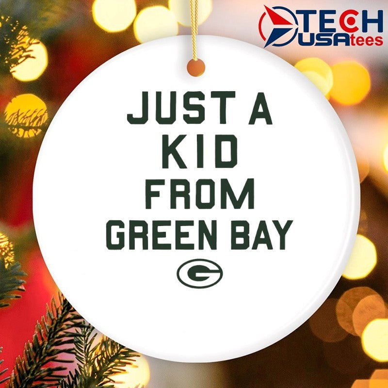 Green Bay Packers just a kid from Green Bay shirt