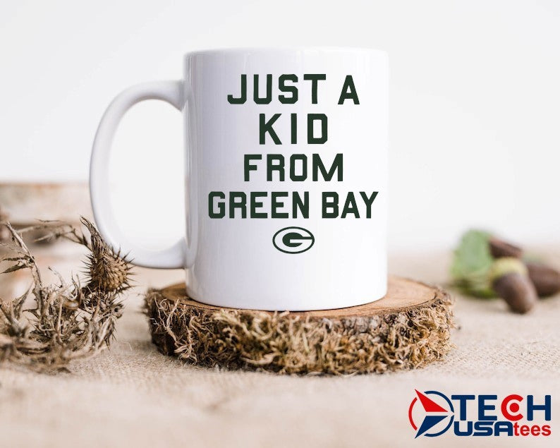 Green Bay Packers just a kid from Green Bay shirt