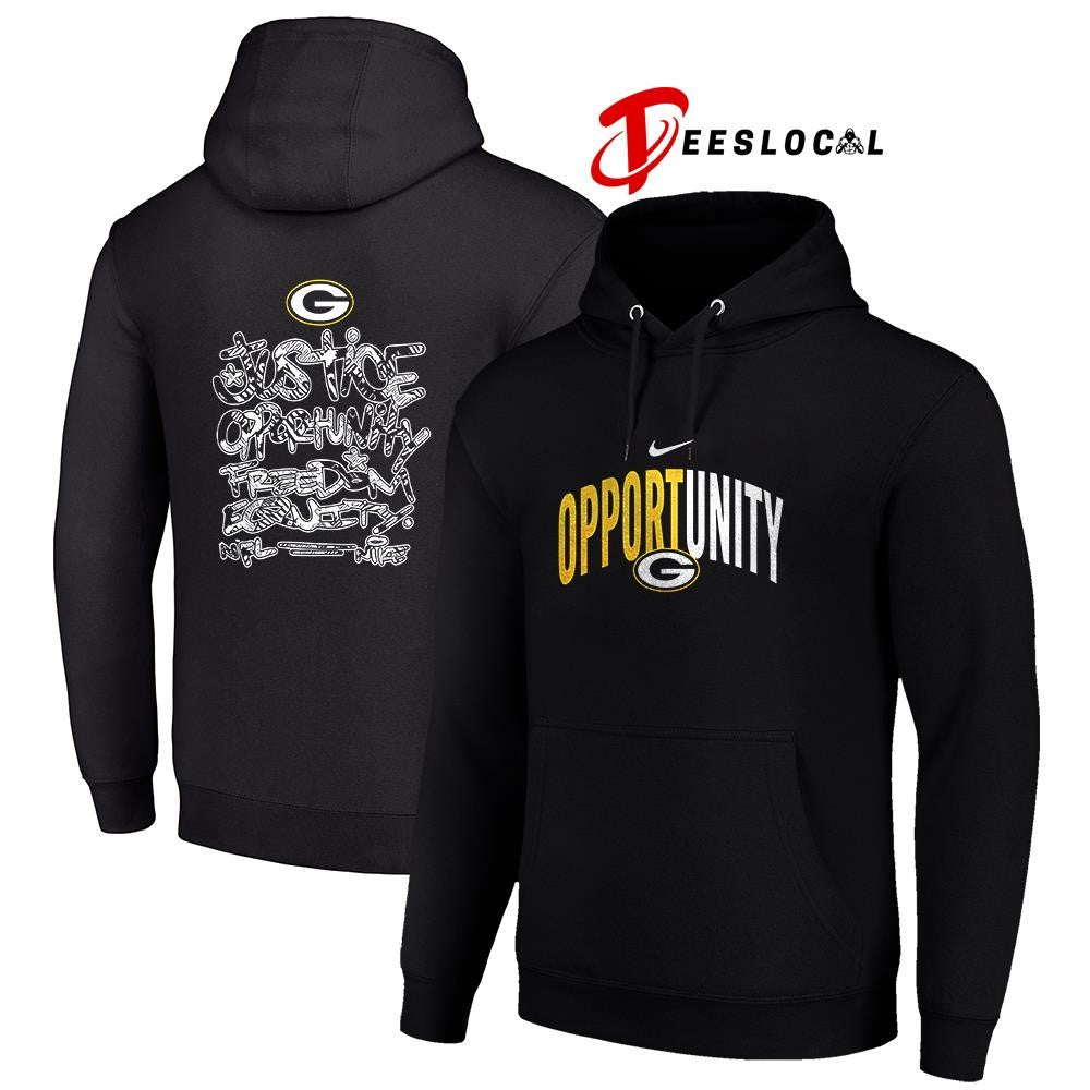 Green Bay Packers justice opportunity freedom equity shirt