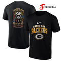 Green Bay Packers x Grateful Dead steal your face peace love logo shirt