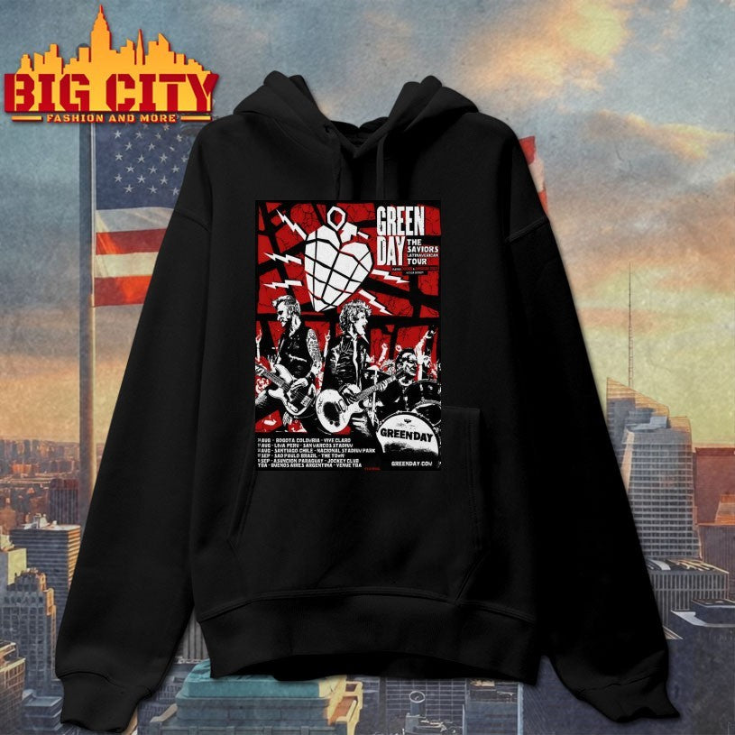 Green Day 2025 The Saviors Latin American Tour Poster Shirts