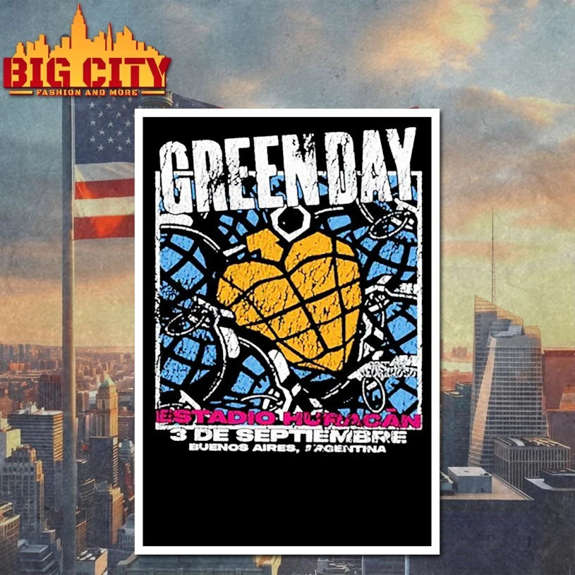 Green Day Estadio Huracan 2025 shirt