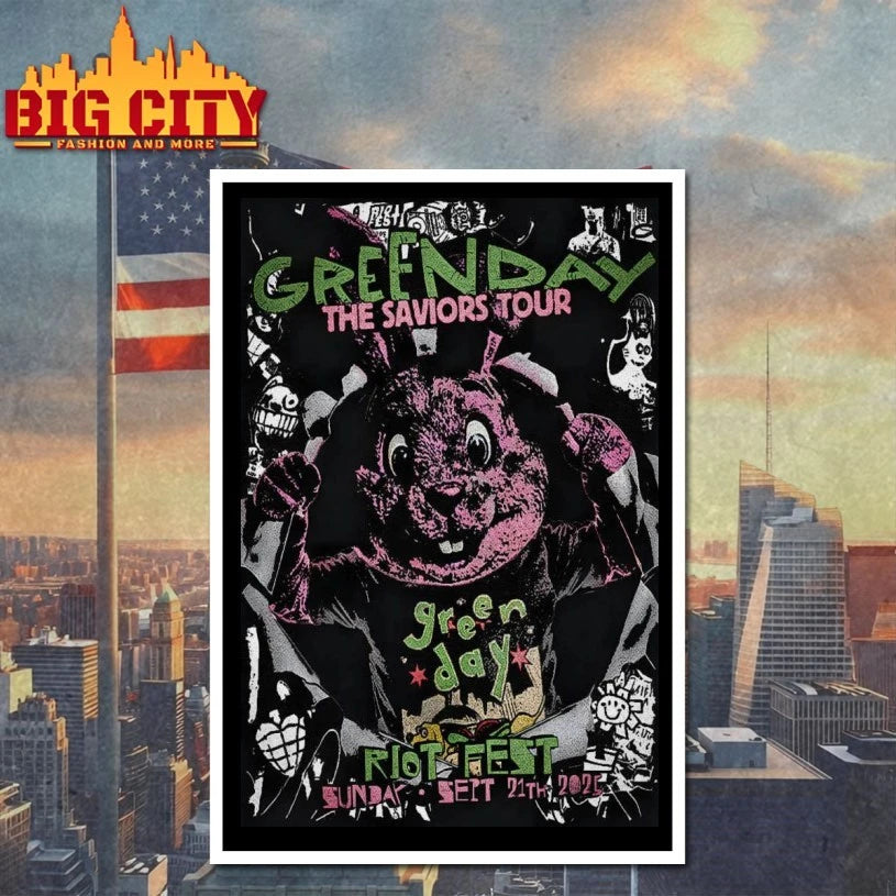Green Day Riot Fest In Chicago IL 9.21.2025 Poster Shirt