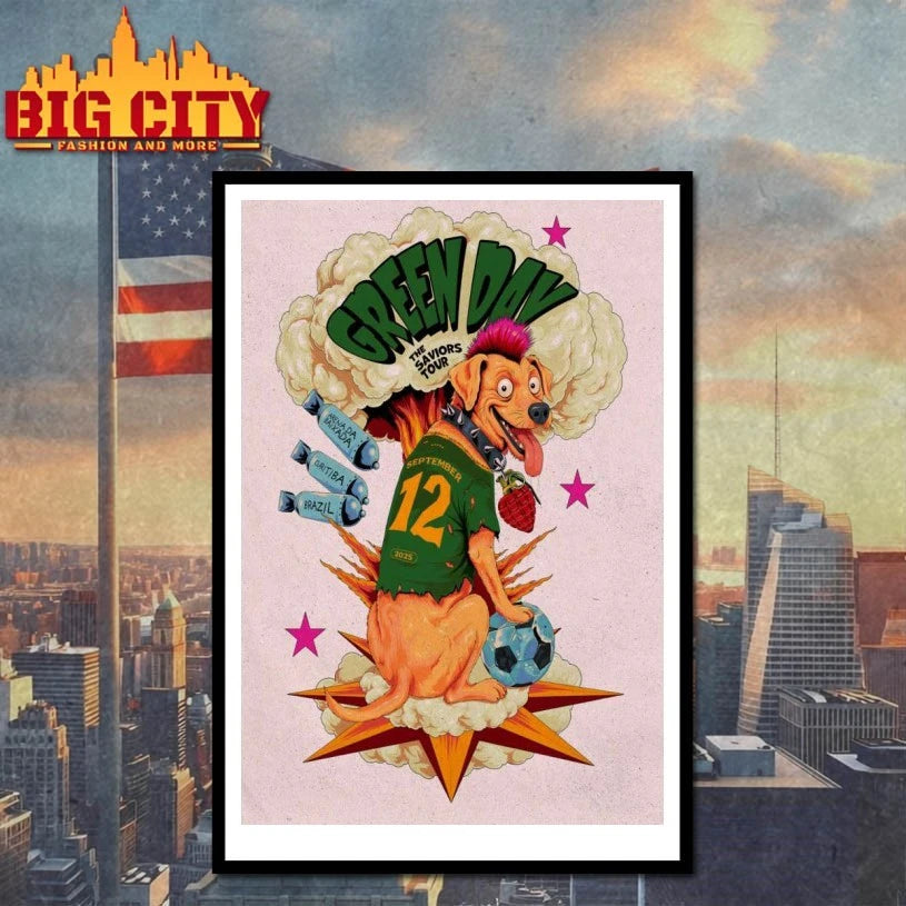 Green Day Sep 12 2025 Ligga Arena In Curitiba Brazil Poster shirt