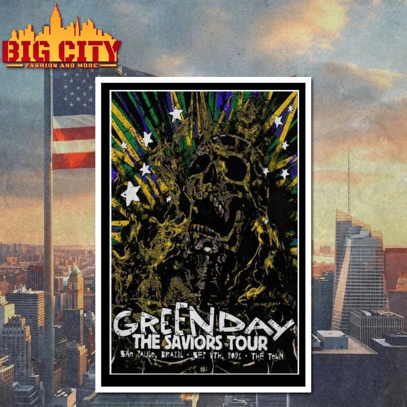Green Day September 7 2025 Sao Paulo Brazil Poster Shirt