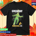 Green Day Warning 25 Album Shirt