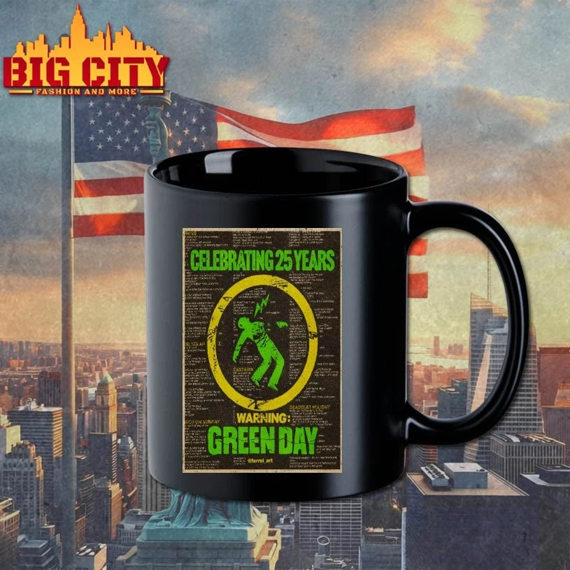 Green Day Warning Celebrating 25 Years Poster shirt