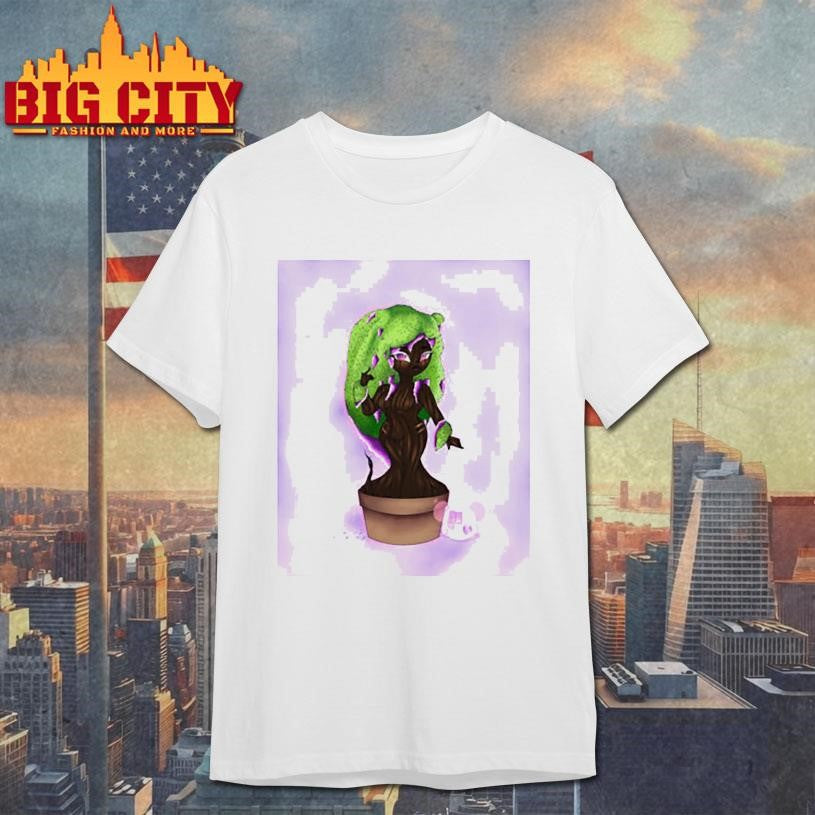 Green Haired Fantasy Figure Shirt