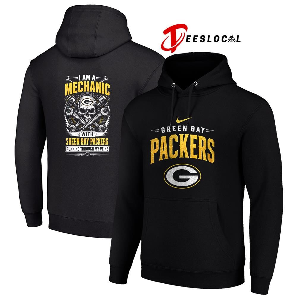 GreenBayPackersIamamechanicrunningthroughmyveinsskeletonshirt