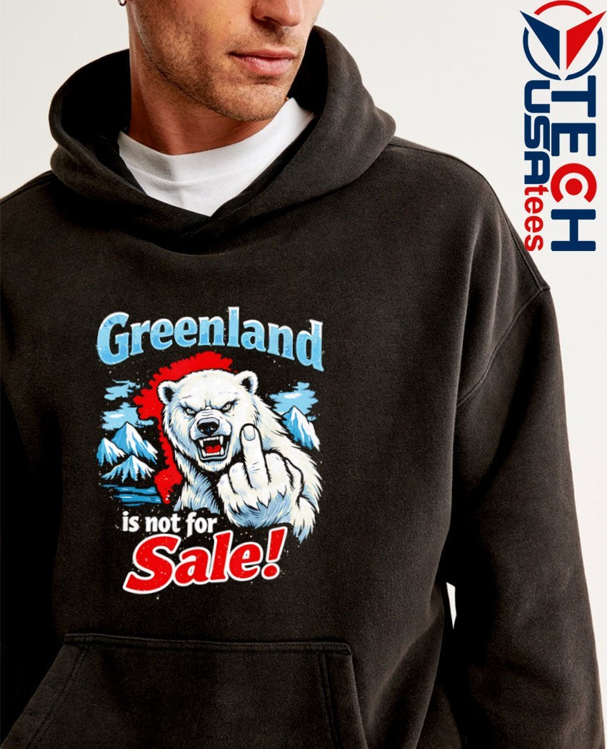 Greenland is not for sale Polar Bear middle finger shirt