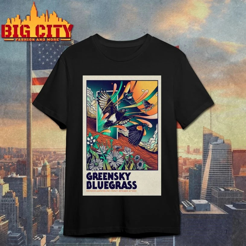 Greensky Bluegrass Red Rocks Poster Sept 16, 2022 shirt
