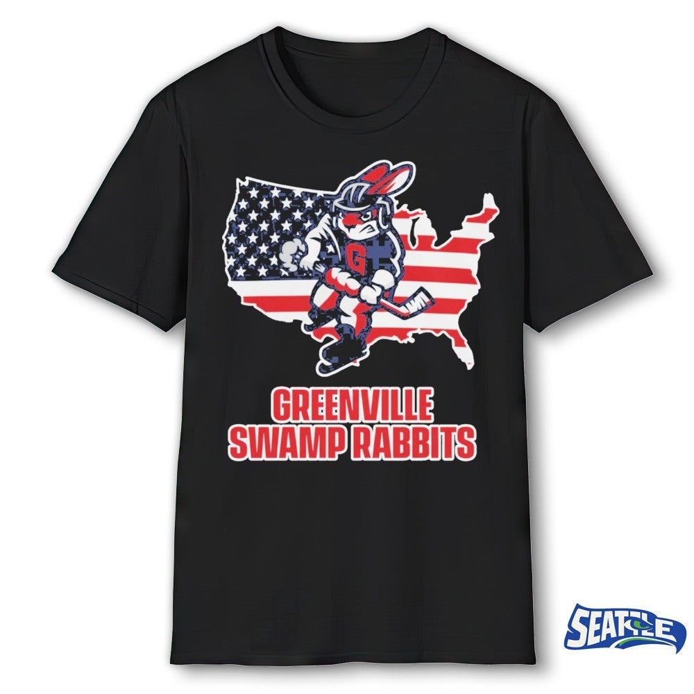 Greenville Swamp Rabbits Military Appreciation 2026 USA Flag 250 shirt