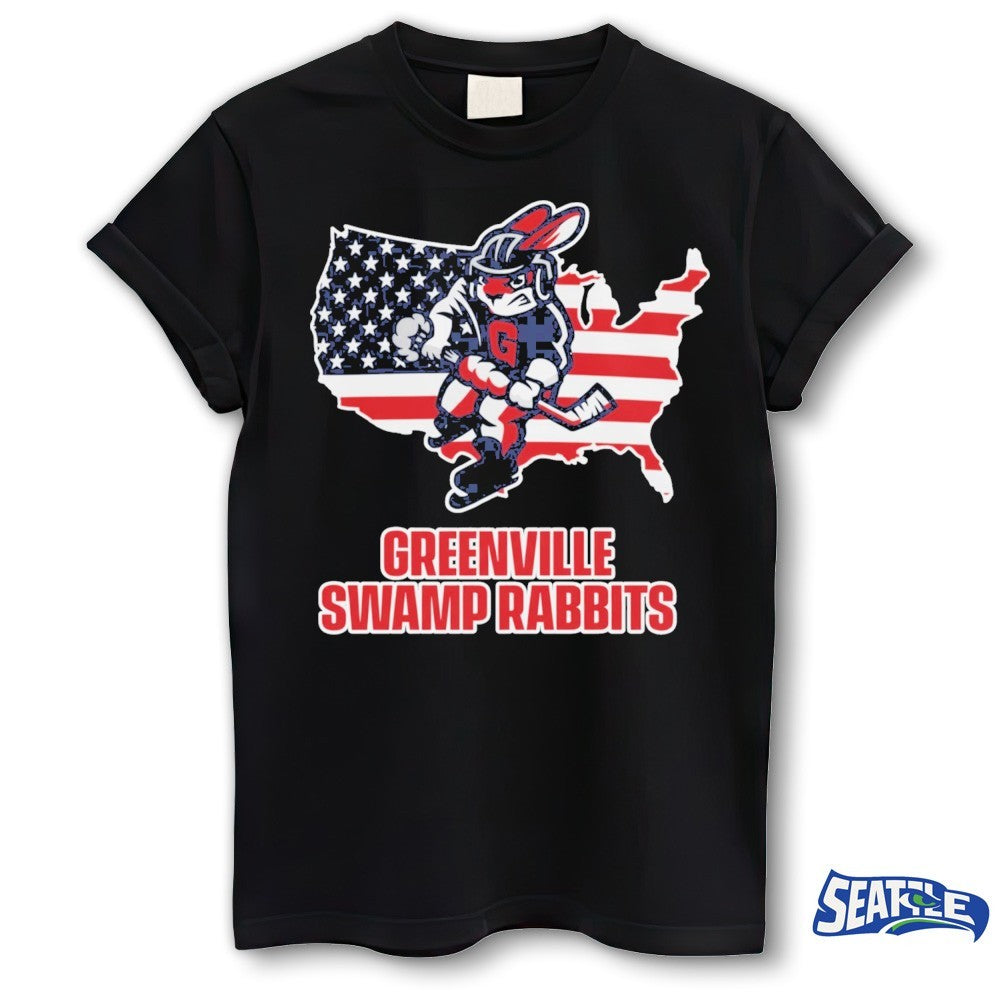 Greenville Swamp Rabbits Military Appreciation 2026 USA Flag 250 shirt