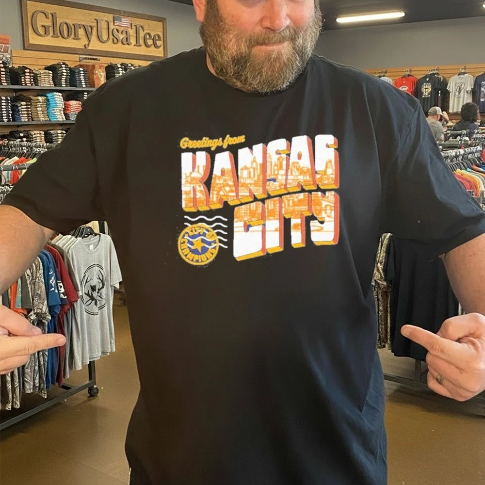 Greetings from Kansas City Navy Shirt