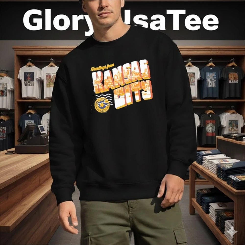 Greetings from Kansas City Navy Shirt