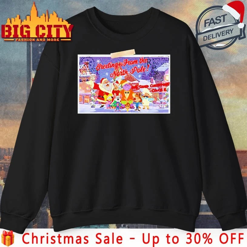 Greetings from the north pole shirt